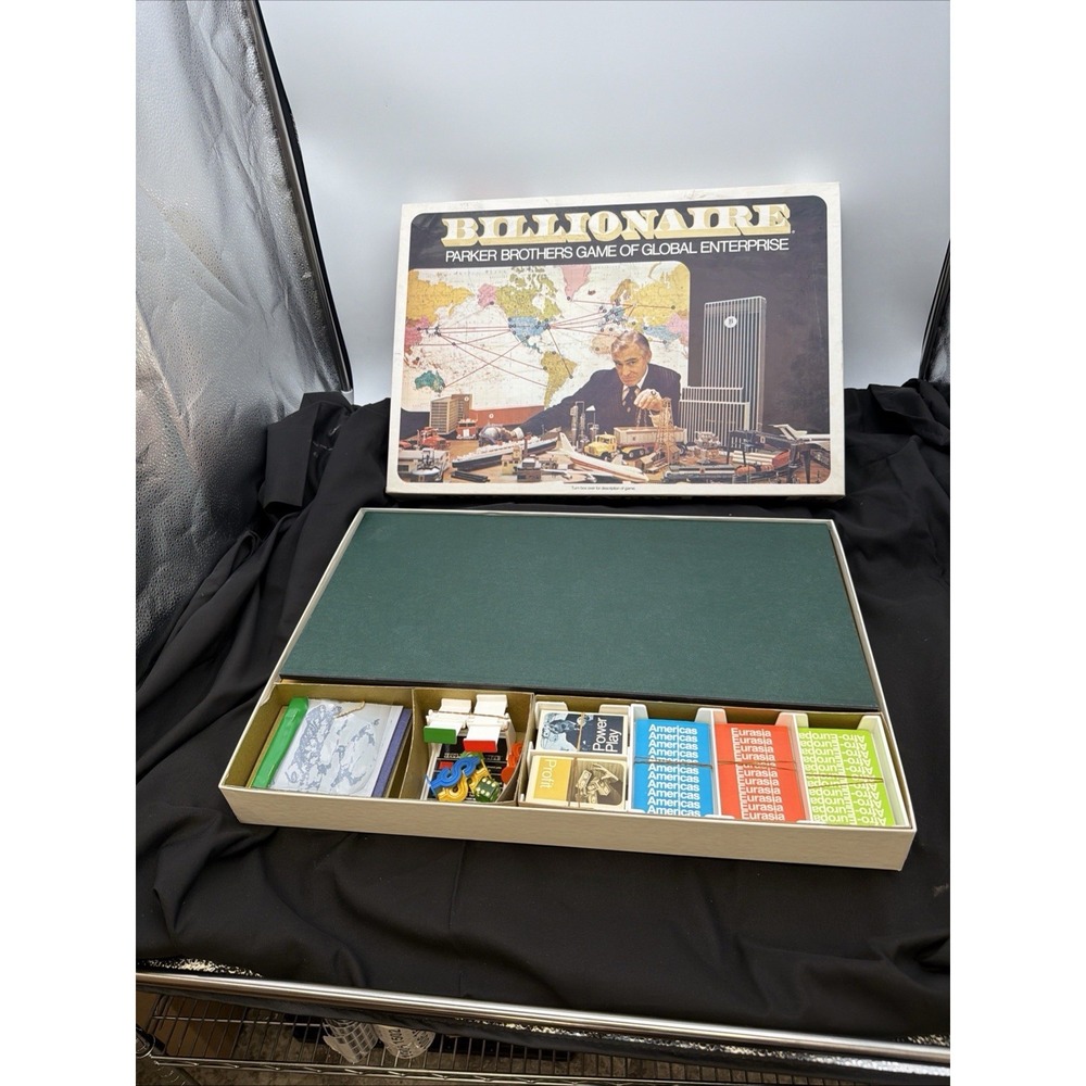 Vintage Parker Brothers Billionaire Board Game (1973) EUC 100% Complete